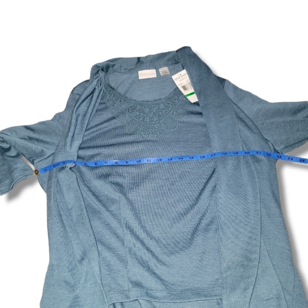 NWT Alfred Dunner Blue Blouse - Picture 4 of 8